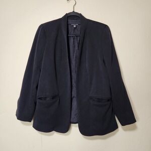 Eileen Fisher Black Open Front Blazer Womens‎ size Small
